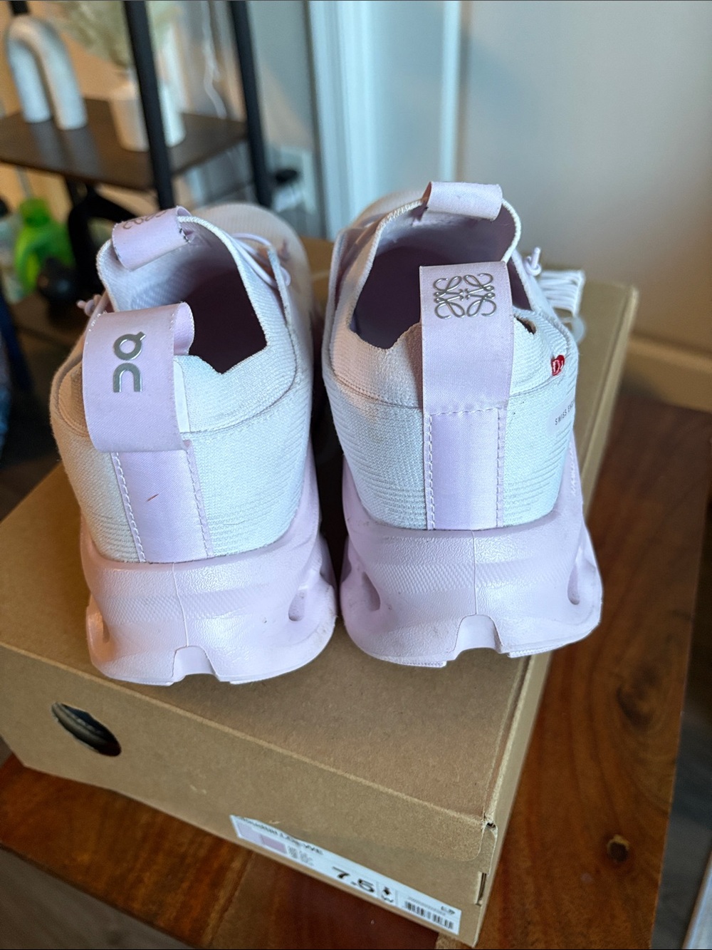 On Running Cloudswift LOEWE Women's Sneakers - Pale Pink - Picture 4 of 4